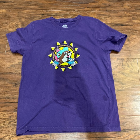 Buc-ee's Purple Kids Short Sleeve Tee Youth M - Picture 3 of 4